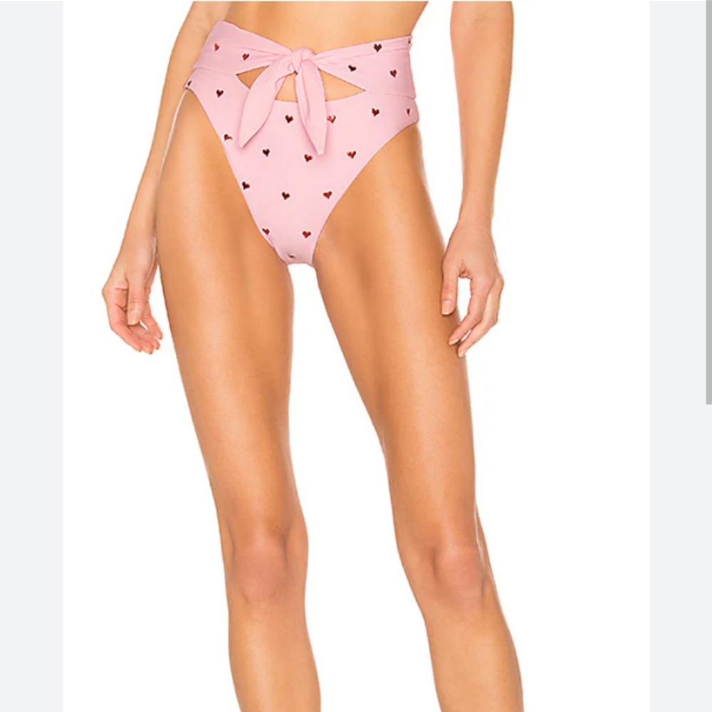 Revolve BEACH RIOT Emma Bikini Bottom In Heart Print